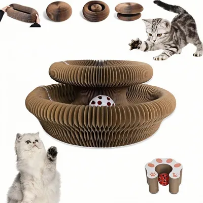 ZooVenture Pliable Griffoir - Jouet 2 en 1 pour Chat