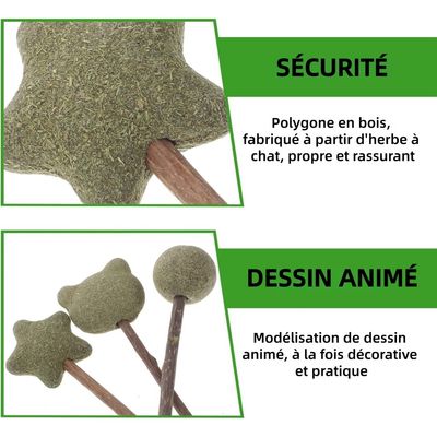 ZooVenture Interactive 3 Pièces Sucettes À La Menthe À Chat