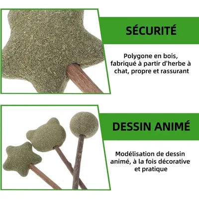 ZooVenture Interactive 3 Pièces Sucettes À La Menthe À Chat
