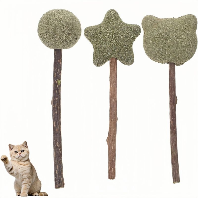 ZooVenture Interactive 3 Pièces Sucettes À La Menthe À Chat