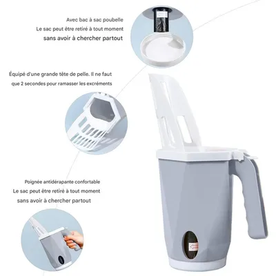 ZooVenture Grande Capacité Pelle À Litière Pour Chat