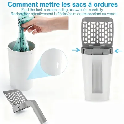 ZooVenture Pratique Pelle à litière avec support pour chat