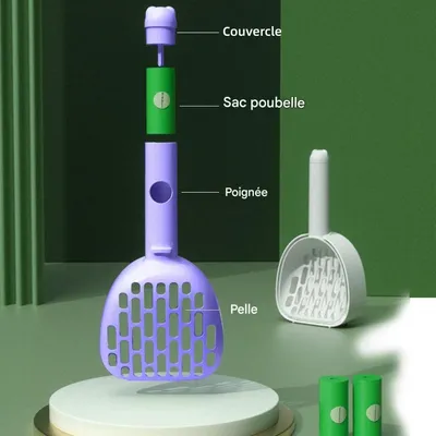 ZooVenture Pala multifuncional para arena de gatos