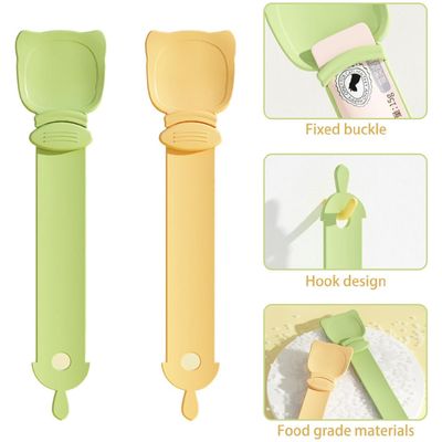ZooVenture Cuillère à friandises pour chat Orange + Vert 2 pièces