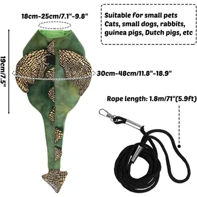 ZooVenture Harnais et laisse pour reptiles et petits animaux