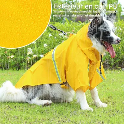 ZooVenture Gelber Hunde-Regenmantel – Größe M ZooVenture Gelber Hunde-Regenmantel – Größe M