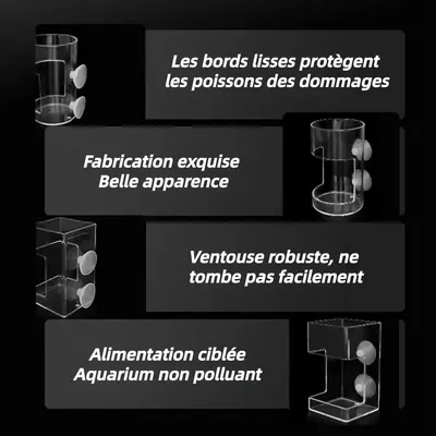 ZooVenture Anti - Déversement Mangeoire pour Poissons d'Aquarium