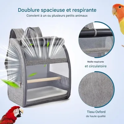 ZooVenture Sac à dos de voyage pour oiseaux