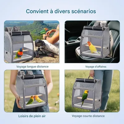 ZooVenture Sac à dos de voyage pour oiseaux