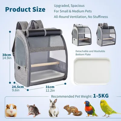 ZooVenture Sac à dos de voyage pour oiseaux