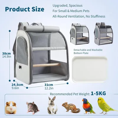 ZooVenture Sac à dos de voyage pour oiseaux
