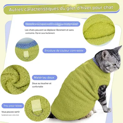 ZooVenture Katzen- und Hundepullover, Grün – Größe M ZooVenture Katzen- und Hundepullover, Grün – Größe M