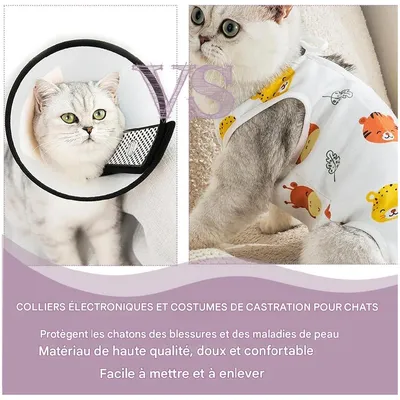 ZooVenture Combinaison de convalescence pour chiens et chats