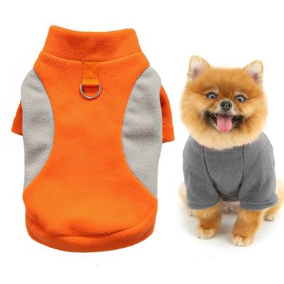 ZooVenture Pull-over pour chien Orange et gris clair
