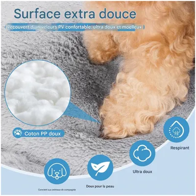 ZooVenture Panier Coussin pour chien Gris