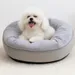 ZooVenture Rundes Hunde- und Katzenbett, Grau
