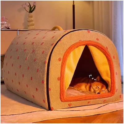 ZooVenture Tente pour chat et chien Avec rideau de porte
