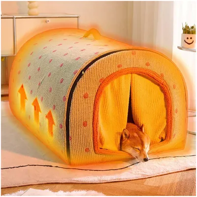 ZooVenture Tente pour chat et chien Avec rideau de porte