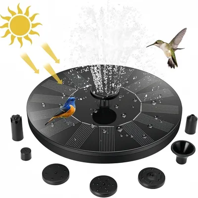 ZooVenture Abreuvoir fontaine solaire pour oiseaux extérieure