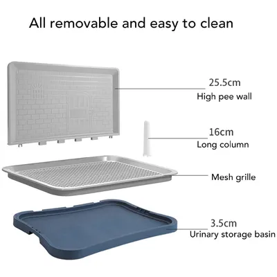 ZooVenture Toilettes pour Chiens Grande taille - bleu 51*39*3,5CM