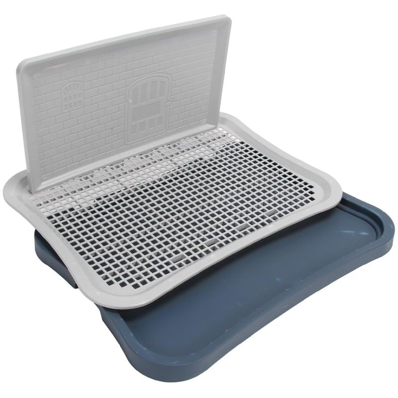 ZooVenture Toilettes pour Chiens Grande taille - bleu 51*39*3,5CM