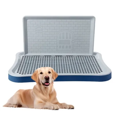 ZooVenture Toilettes pour Chiens Grande taille - bleu 51*39*3,5CM