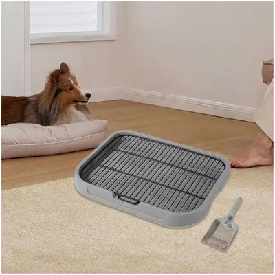 ZooVenture Toilettes pour Chiens Gris 49*39*10cm