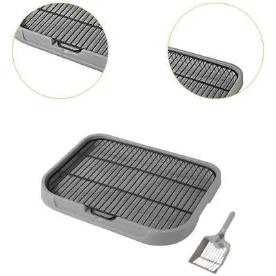 ZooVenture Toilettes pour Chiens Gris 49*39*10cm