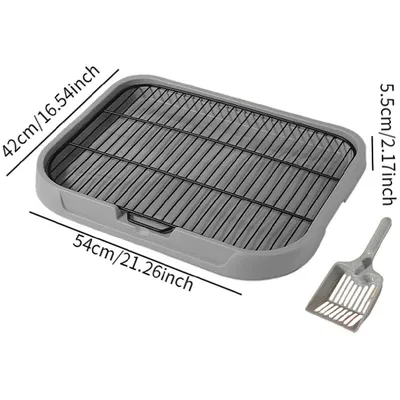 ZooVenture Toilettes pour Chiens Gris 49*39*10cm