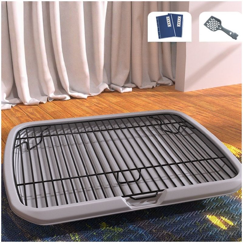 ZooVenture Toilettes pour Chiens Gris 49*39*10cm