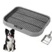 ZooVenture Hundetoilette, Grau, 49 x 39 x 10 cm