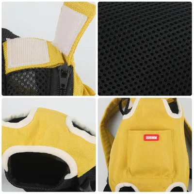 ZooVenture  Sac à Dos pour Chat et chiens Jaune M