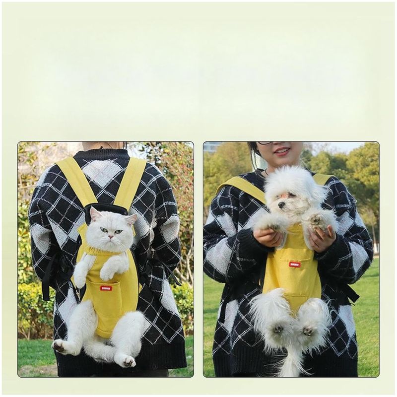 ZooVenture  Sac à Dos pour Chat et chiens Jaune M