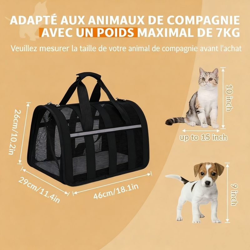 ZooVenture Respirant Sac Transport pour Chat