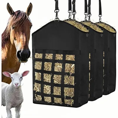 ZooVenture Lot de sacs à foin pour chevaux, chèvres, moutons et ânes