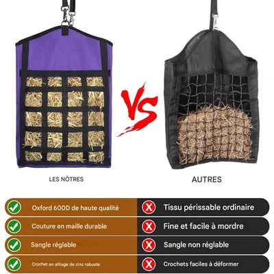 ZooVenture Lot de sacs à foin pour chevaux, chèvres, moutons et ânes