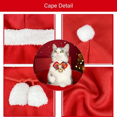 PetTribes Vêtement de Noël pour Chien et Chat - Tenue Festive