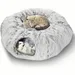 ZooVenture Multifonction Tunnel en Peluche avec Panier pour Chat