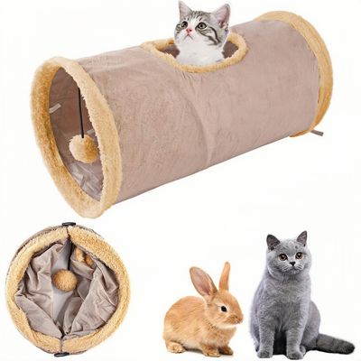 ZooVenture Tunnel chat pliable pour chats et lapins