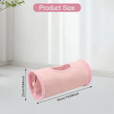 ZooVenture Tunnel chat pliable pour chats et lapins