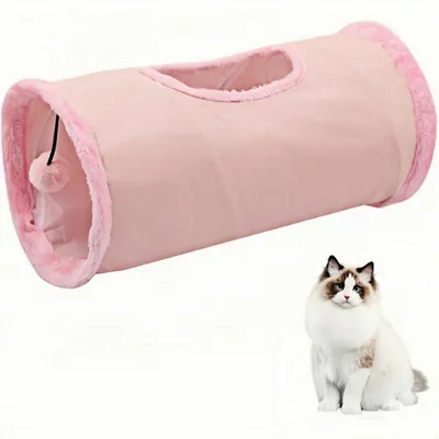 ZooVenture Tunnel chat pliable pour chats et lapins ZooVenture Tunnel chat pliable pour chats et lapins