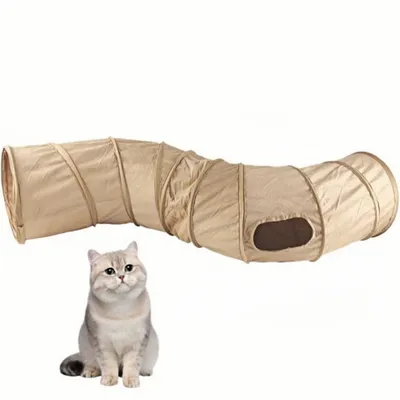 ZooVenture Jouet tunnel interactif pour chats