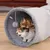 IntiMeg Tunnel pour chat à quatre trous 130cm