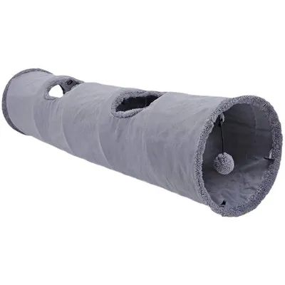 IntiMeg Tunnel pour chat à quatre trous 130cm