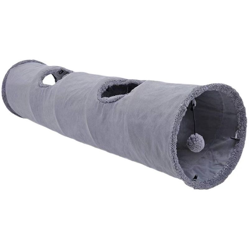 IntiMeg Tunnel pour chat à quatre trous 130cm