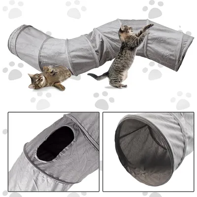 ZooVenture Jouet tunnel interactif pour chats