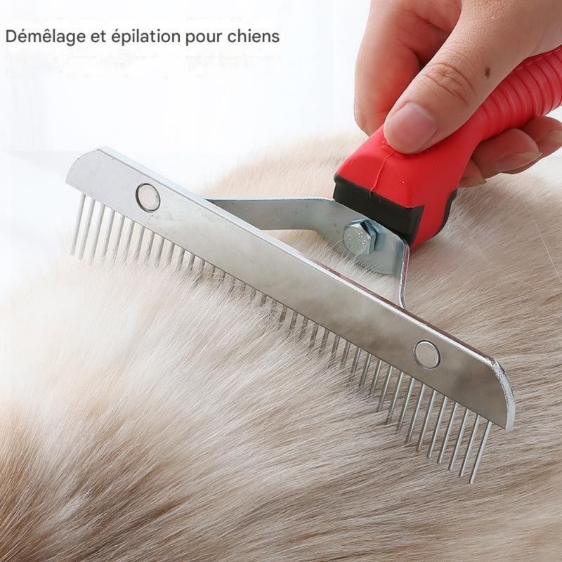 ZooVenture Peigne de démêlage pour chien de taille moyenne et extra - large