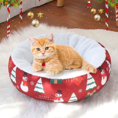 PetTribes Canapé de Noël lavable pour chien et chat