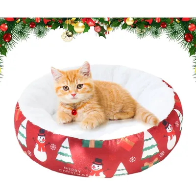 PetTribes Sofá navideño lavable para perros y gatos