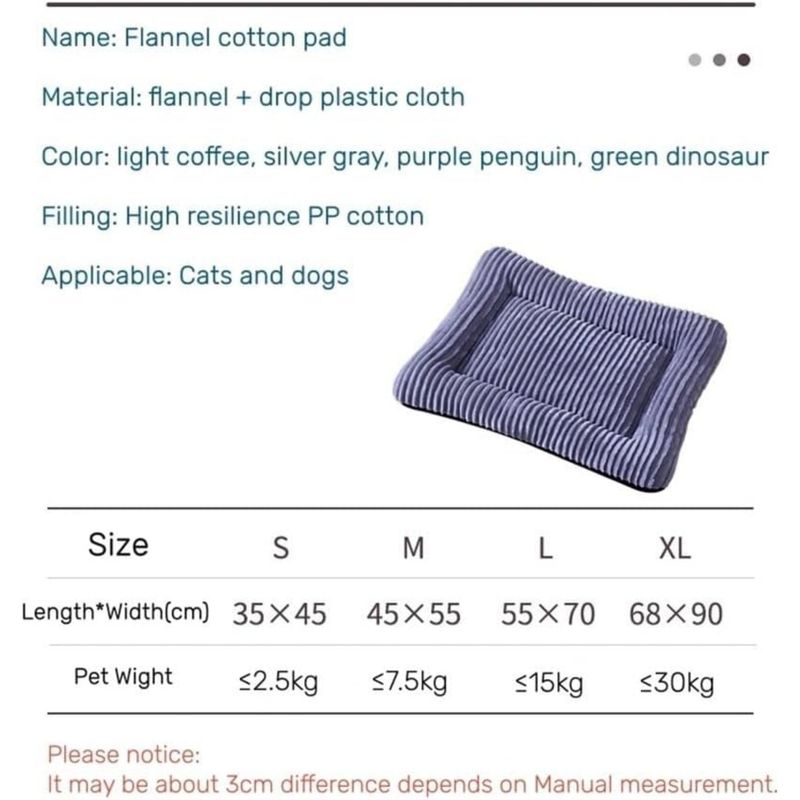 PetTribes Coussin confortable et lavable pour chats et petits chiens